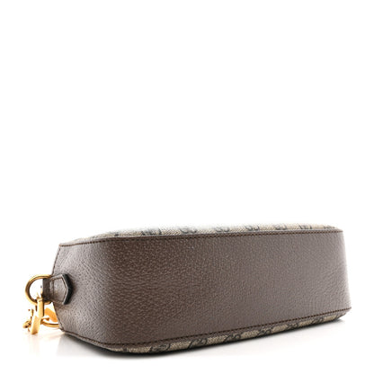 GG Supreme Monogram Web Neo Vintage Shoulder Bag Beige New Acero Crop