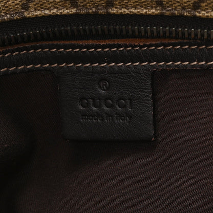 GG Supreme Monogram Small Joy Tote Dark Brown