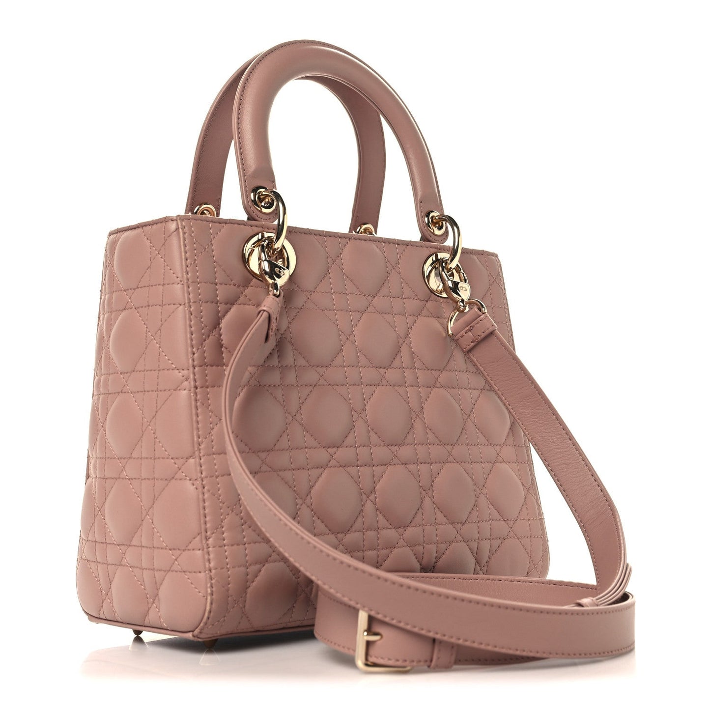 Lambskin Cannage Medium Lady Dior Fard