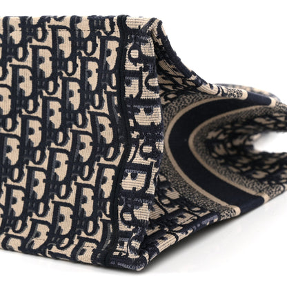 Oblique Medium Book Tote Blue Multicolor