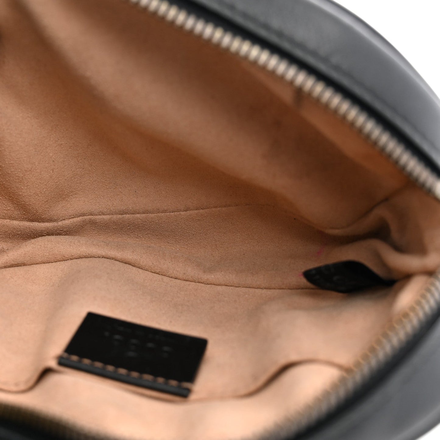 Calfskin Matelasse GG Marmont Belt Bag 75 30 Black