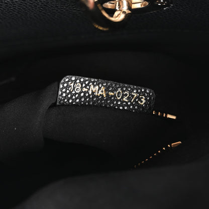Grained Calfskin Cannage Medium Lady Dior Black
