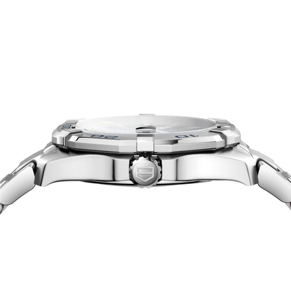 Tag Heuer Aquaracer Calibre 5 Automatic Blue Dial Silver Steel Strap Watch for Men - WAY2012.BA0927