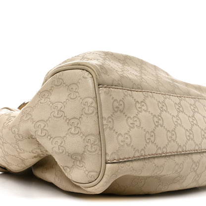 Guccissima Medium Sukey Tote Mystic White