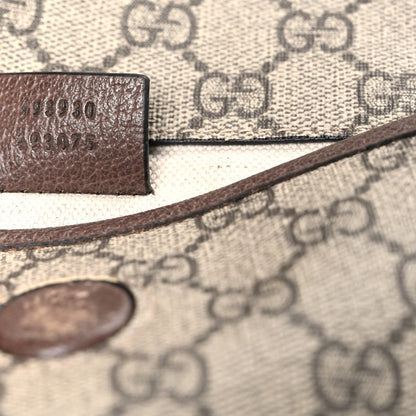 GG Supreme Monogram Neo Vintage Web Belt Bag Brown