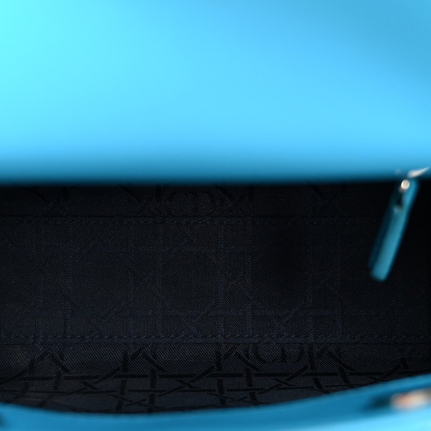 Lambskin Cannage Mini Lady Dior Blue