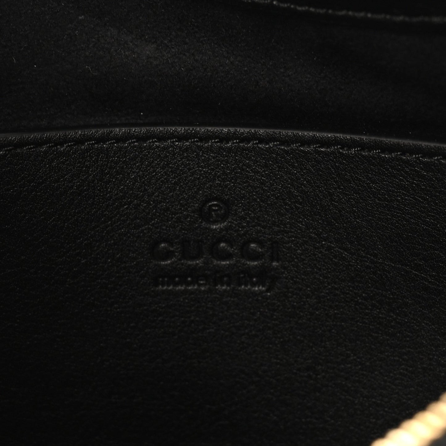 Patent Calfskin Matelasse GG Marmont Half Moon Hobo Black