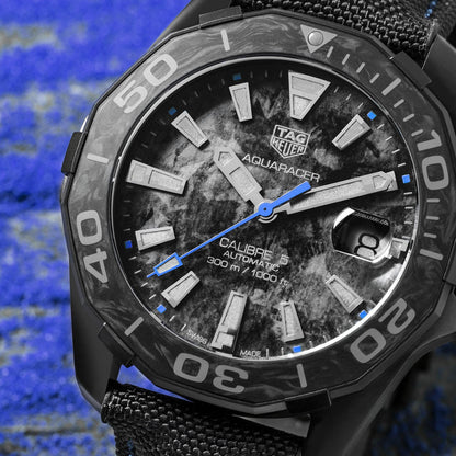Tag Heuer Aquaracer Carbon Dial Watch for Men -  WBD218C.FC6447
