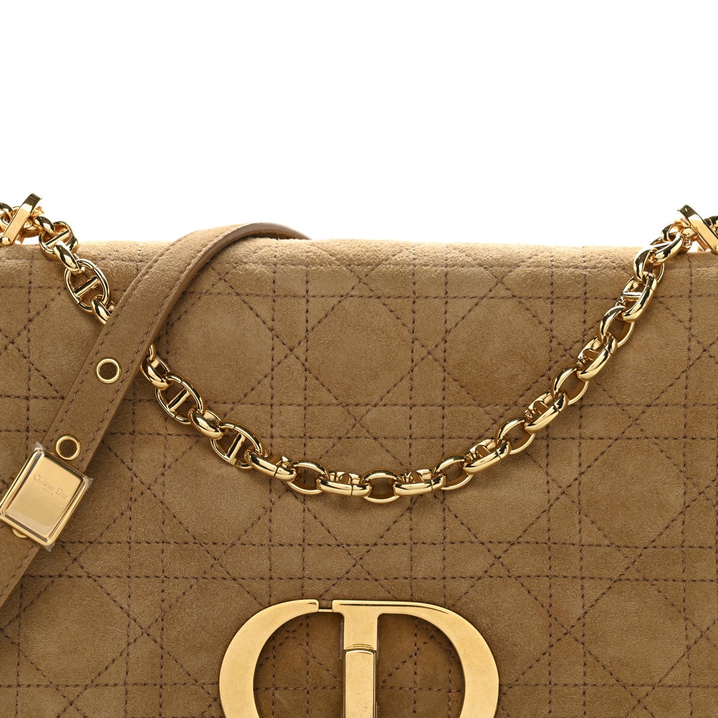 Shearling Cannage Large Caro Bag Camel