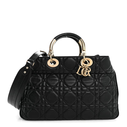 Calfskin Cannage Large The Lady 95.22 Black