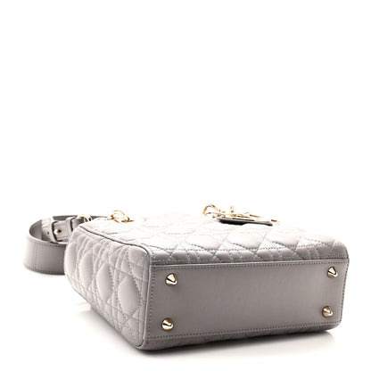 Lambskin Cannage Small My ABCDior Lady Dior Grey