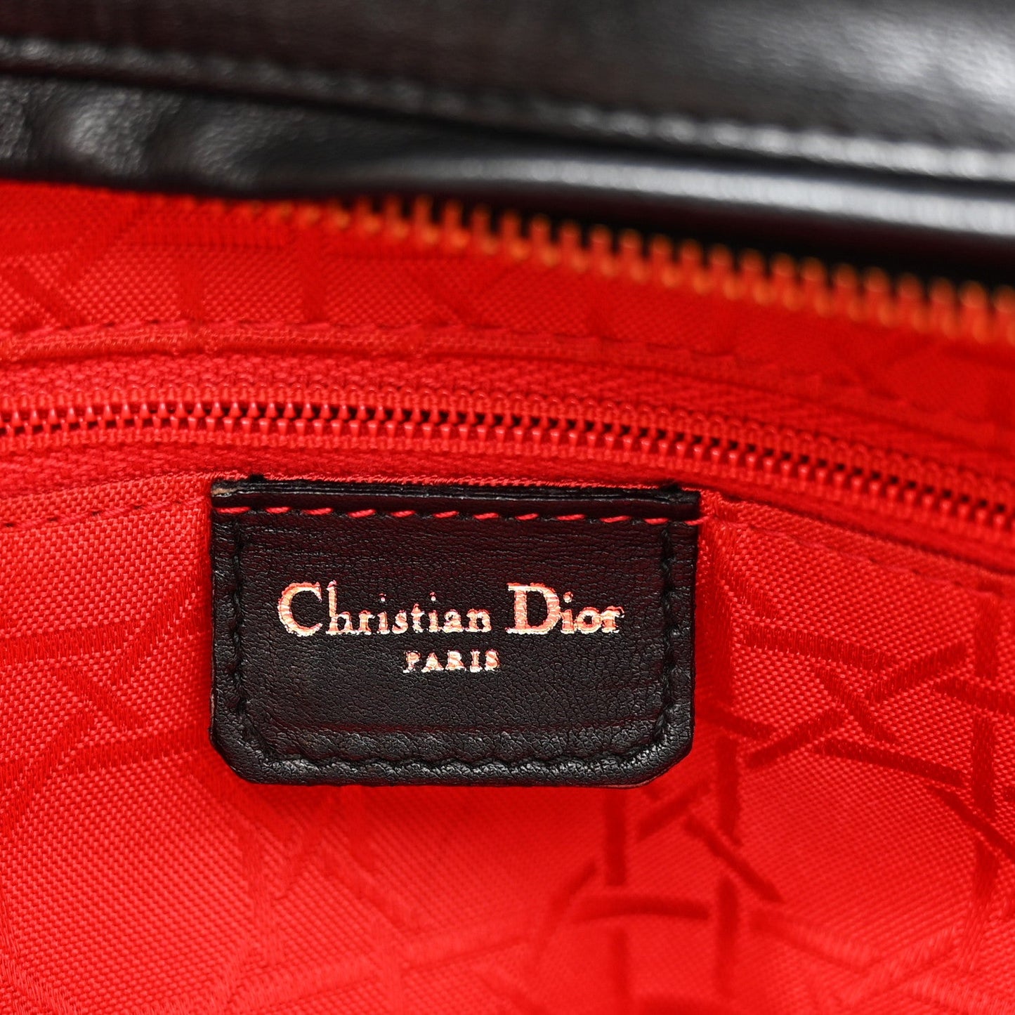 Lambskin Cannage Large Lady Dior Black