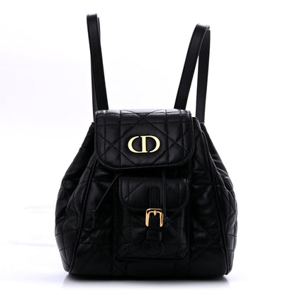 Lambskin Macrocannage Small Caro Backpack Black