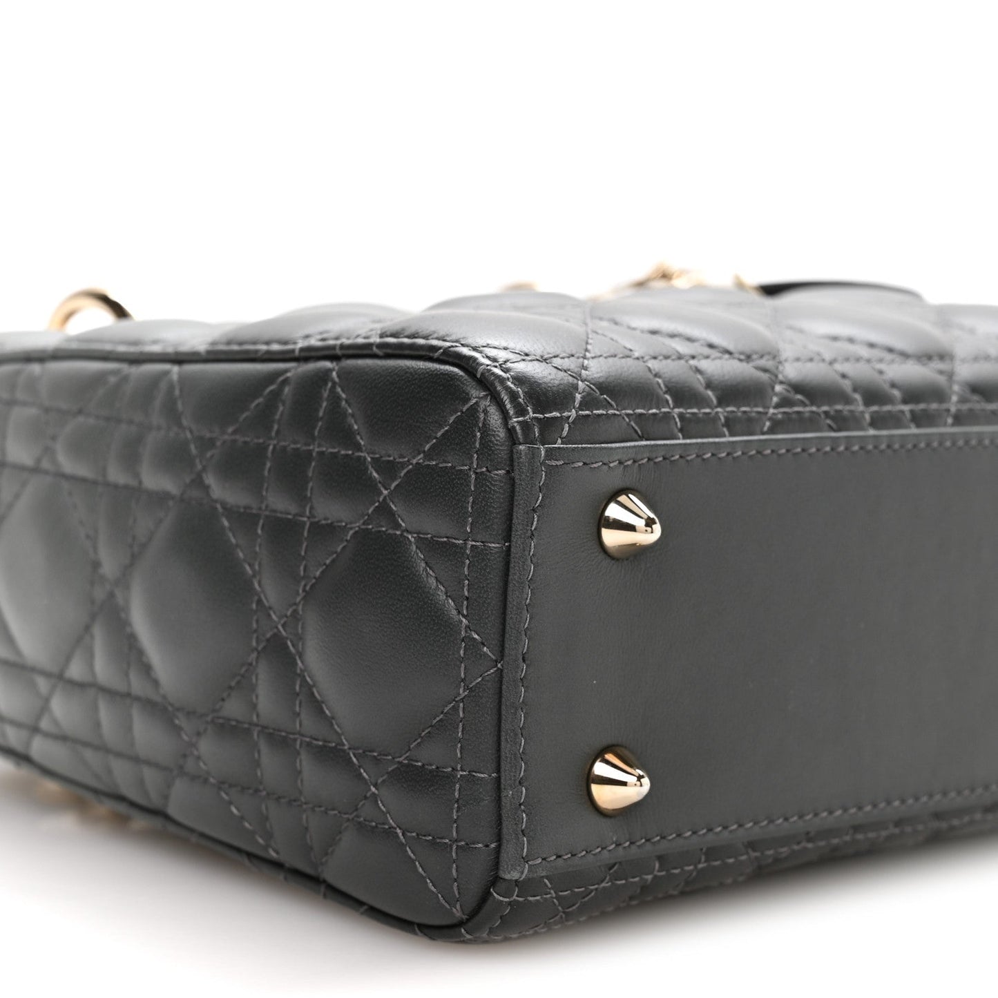 Lambskin Cannage Gradient Small My ABCDior Lady Dior Grey