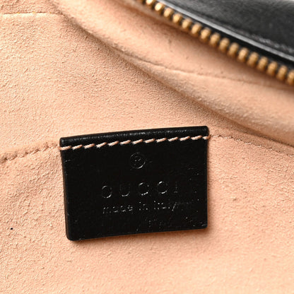Monogram Matelasse Diagonal Small GG Marmont Chain Shoulder Bag Beige Black