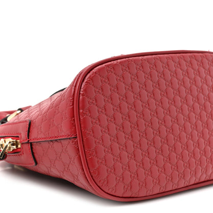 Soft Microguccissima Mini Dome Bag Rosso