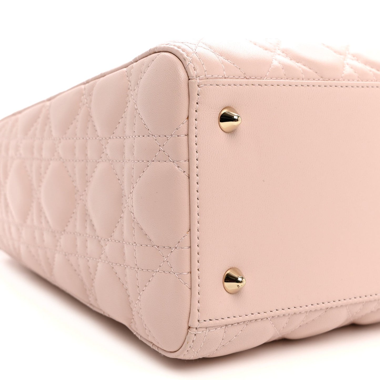 Lambskin Cannage Medium Lady Dior Light Pink