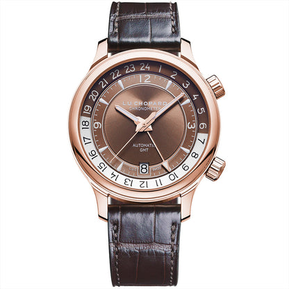 Chopard Men's 161943-5001 L.U.C GMT ONE RoseGold 18K Watch