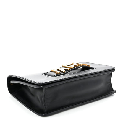 Calfskin J'Adior Chain Flap Bag Black