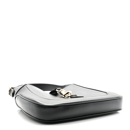 Calfskin Small Jackie Shoulder Bag Black