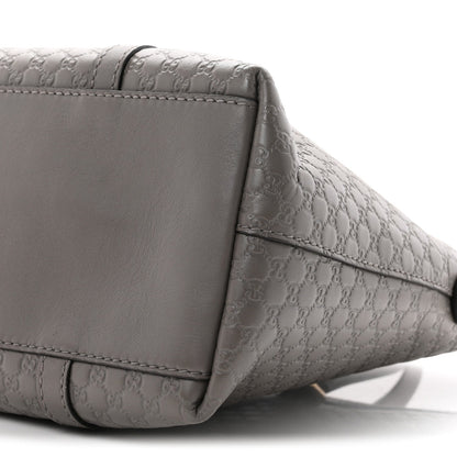 Soft Microguccissima Small Zippered Satchel Loess
