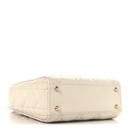 Lambskin Cannage Small My ABCDior Lady Dior Latte