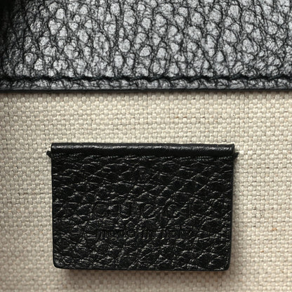 Pebbled Calfskin Small Dionysus Shoulder Bag Black