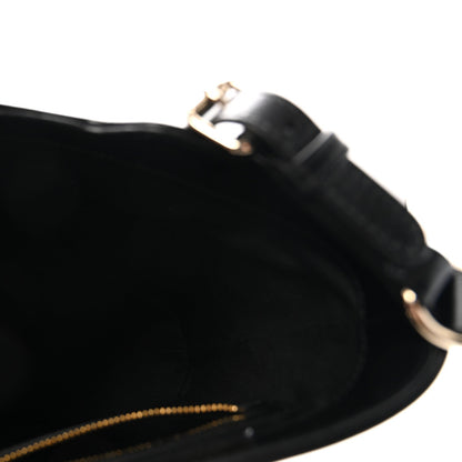 Tritone Calfskin Web Mini Ophidia Bucket Bag Black