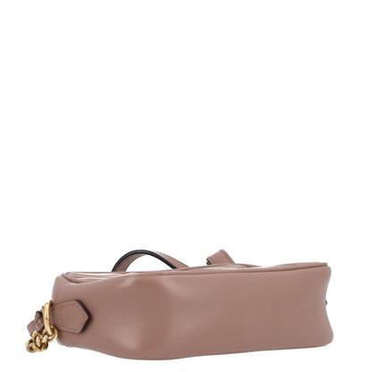 Calfskin Matelasse Mini GG Marmont Chain Shoulder Bag Porcelain Rose