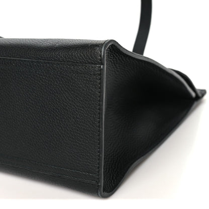 Calfskin Medium GG Marmont Top Handle Bag Black