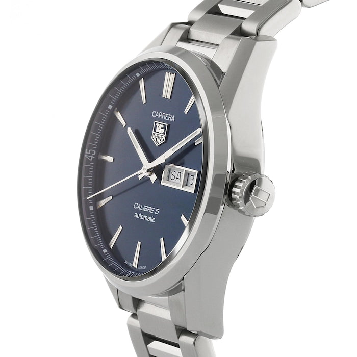 Tag Heuer Carrera Automatic Blue Dial Silver Steel Strap Watch for Men - WAR201E.BA0723