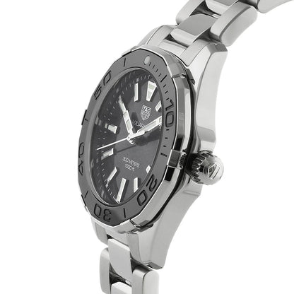 Tag Heuer Aquaracer Quartz Black Dial Silver Steel Strap Watch for Women - WAY131K.BA0748