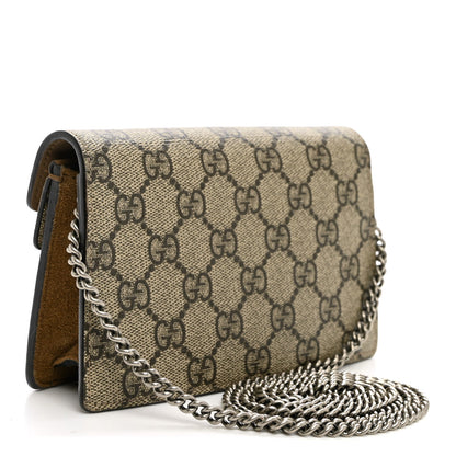 GG Supreme Monogram Super Mini Dionysus Shoulder Bag Taupe