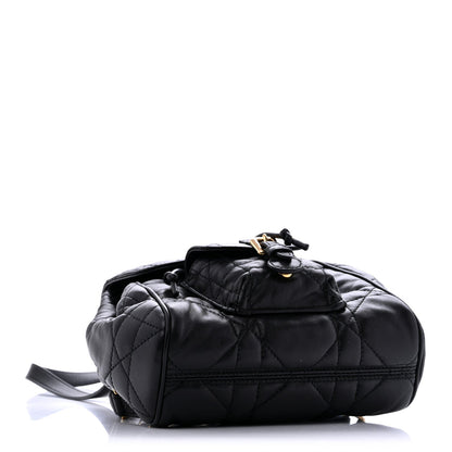 Lambskin Macrocannage Small Caro Backpack Black