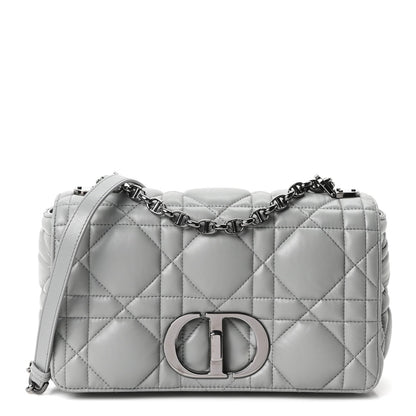 Calfskin Macrocannage Medium Caro Bag Iron Grey