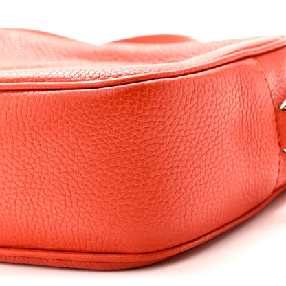 Pebbled Calfskin Small Soho Disco Bag Sun Orange