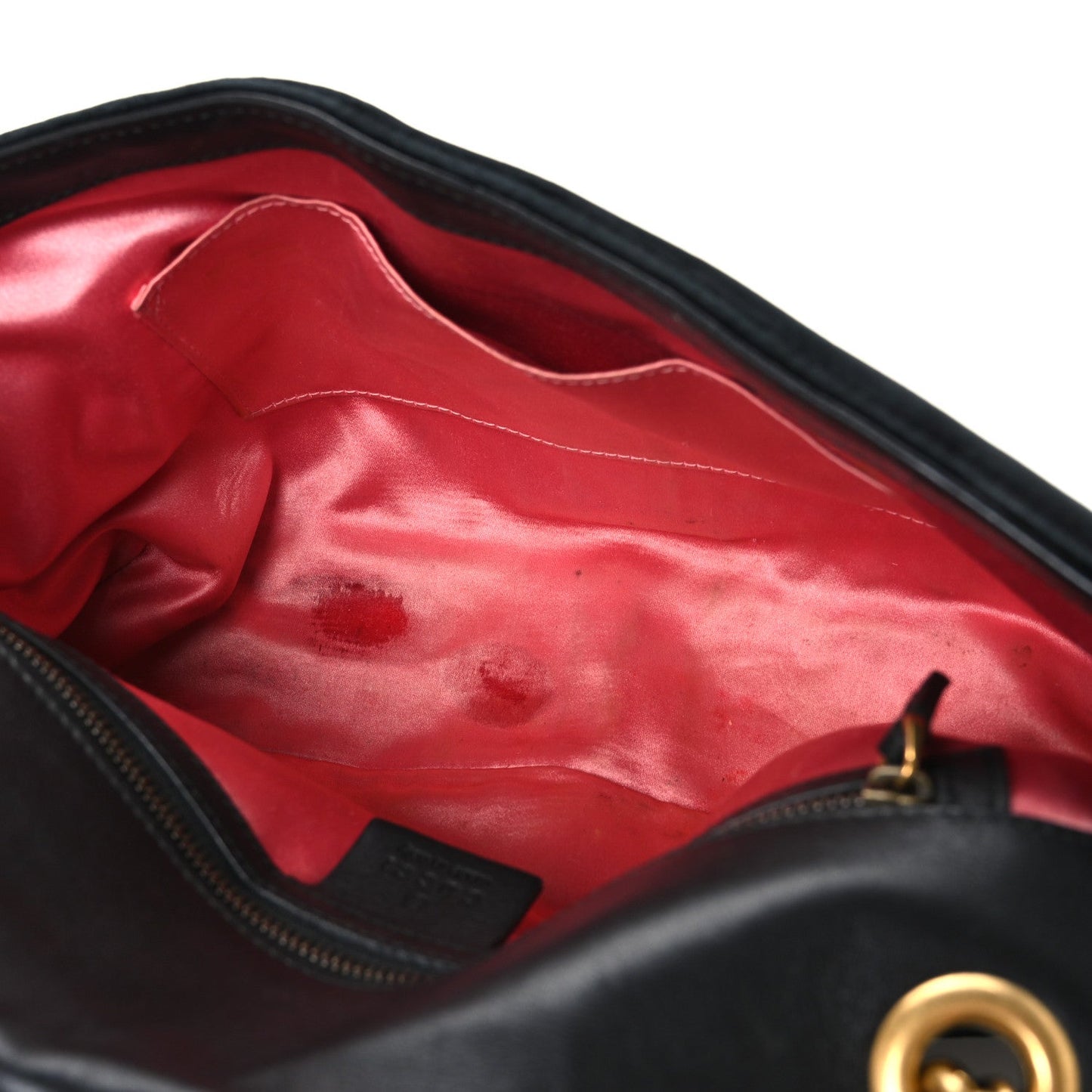 Velvet Matelasse Medium GG Marmont Shoulder Bag Black