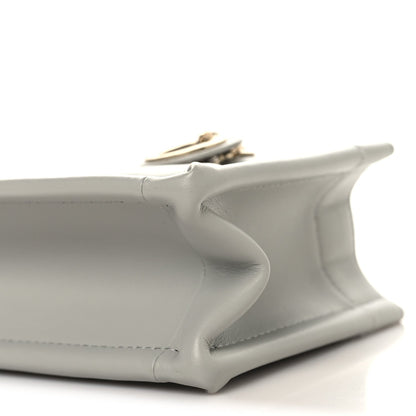 Calfskin Macrocannage Mini Book Tote Grey