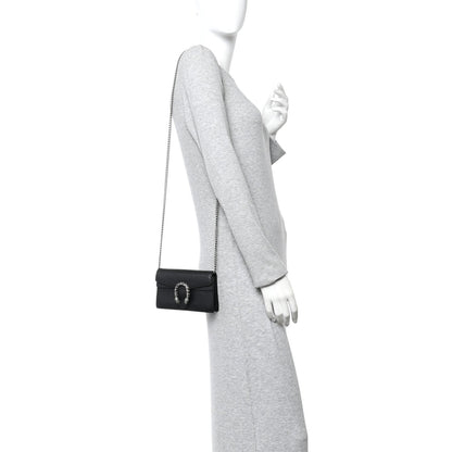 Calfskin Super Mini Dionysus Shoulder Bag Black