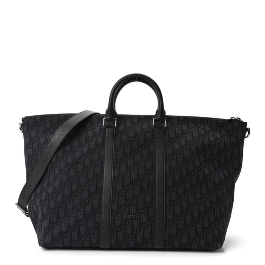 Maxi Oblique Jacquard Weekender 40 Black