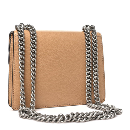 Dollar Calfskin Crystal Mini Dionysus Shoulder Bag Natural Tan Black Diamond