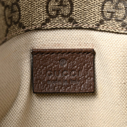 GG Supreme Monogram Neo Vintage Web Belt Bag Brown