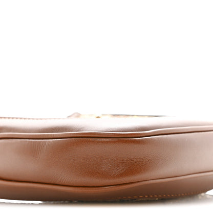 New Canvas Charisma Calfskin Crystal GG Monogram Mini Jackie 1961 Hobo Camel Ebony
