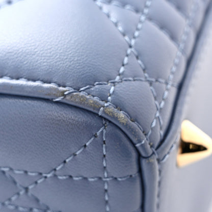 Lambskin Cannage Small My ABCDior Lady Dior Denim Blue