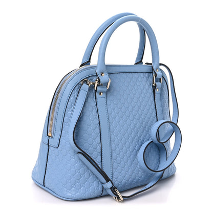 Microguccissima Medium Dome Bag Mineral Blue