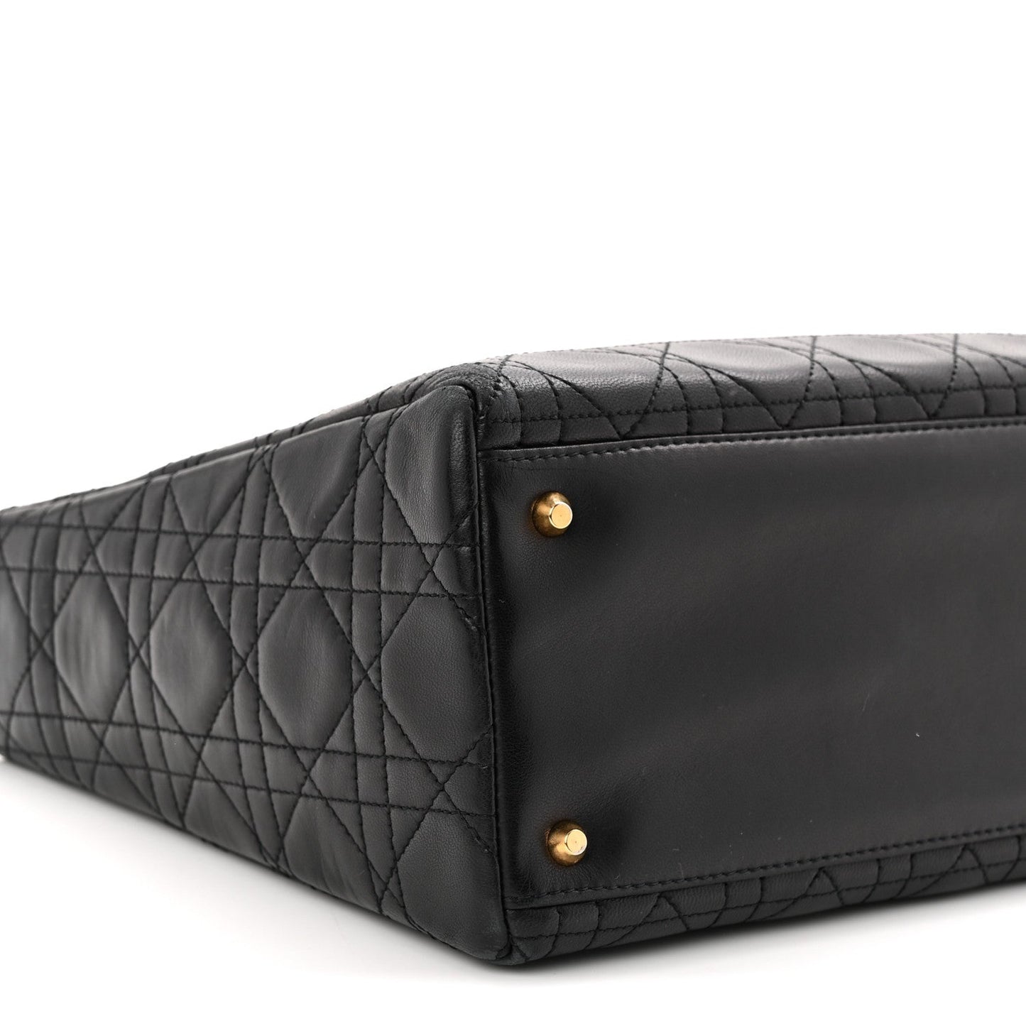 Lambskin Cannage Medium Lady Dior Black