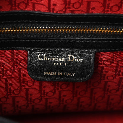 Lambskin Cannage Large Lady Dior Black