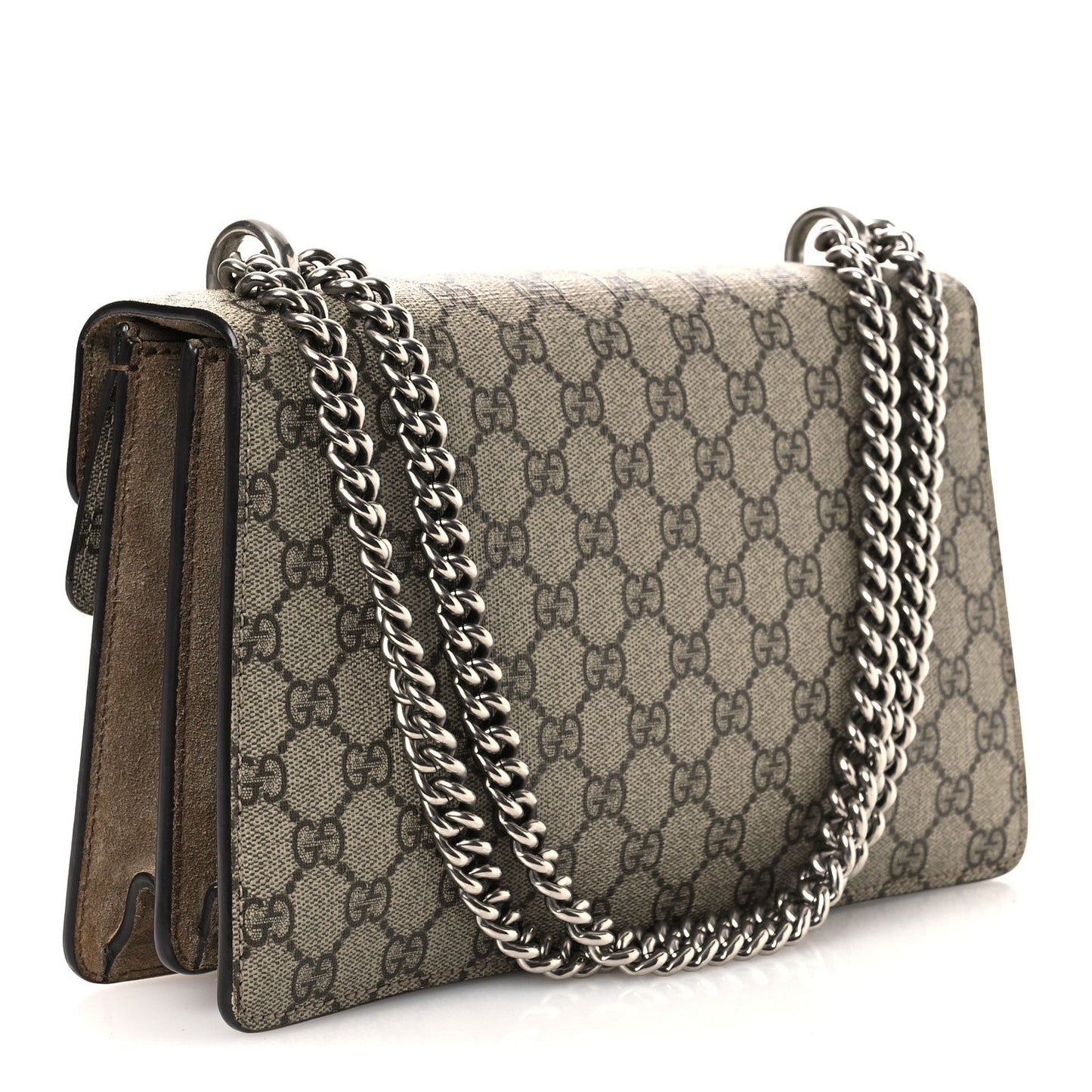GG Supreme Monogram Small Dionysus Shoulder Bag Taupe Taupe
