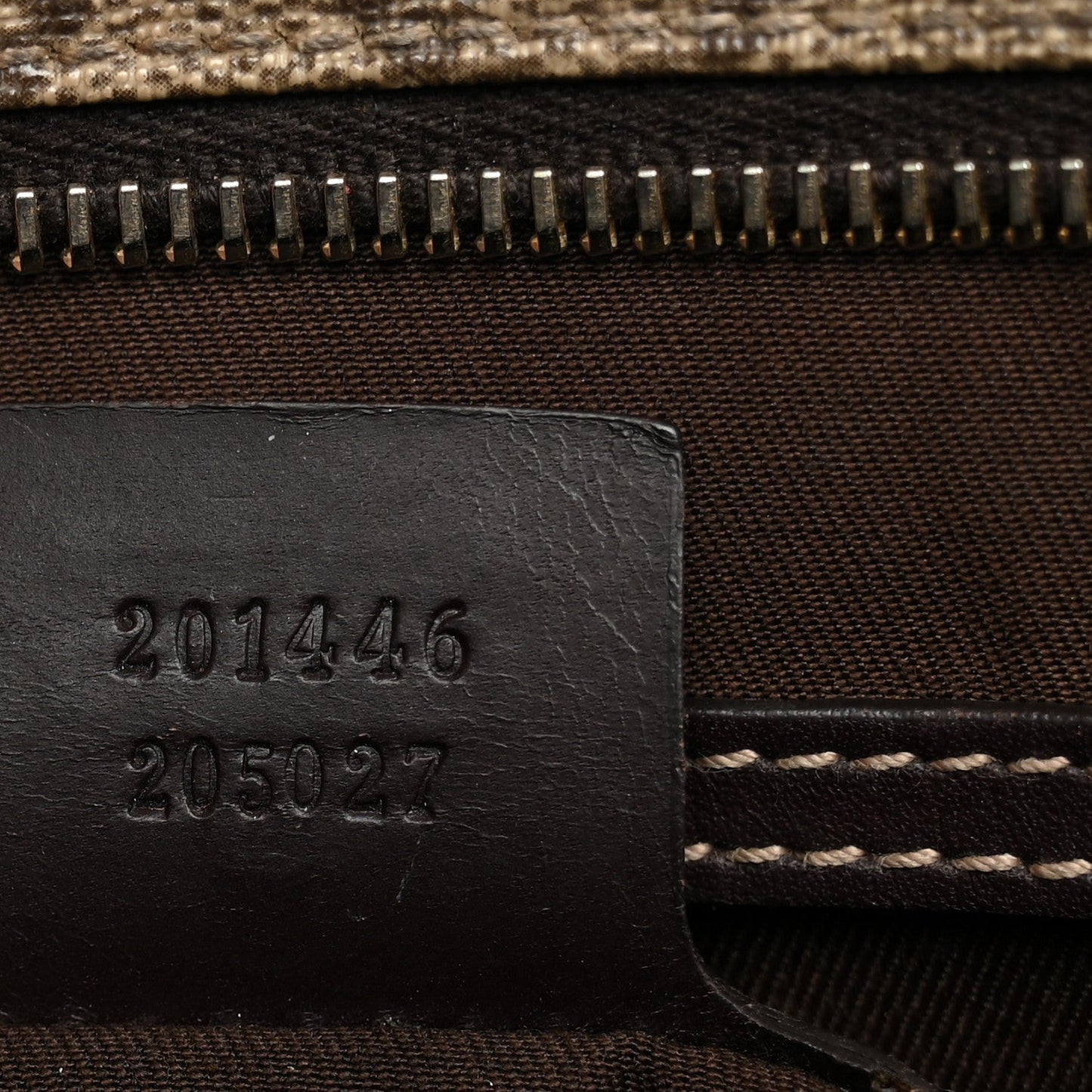 GG Supreme Monogram Medium Flat Messenger Bag Dark Brown