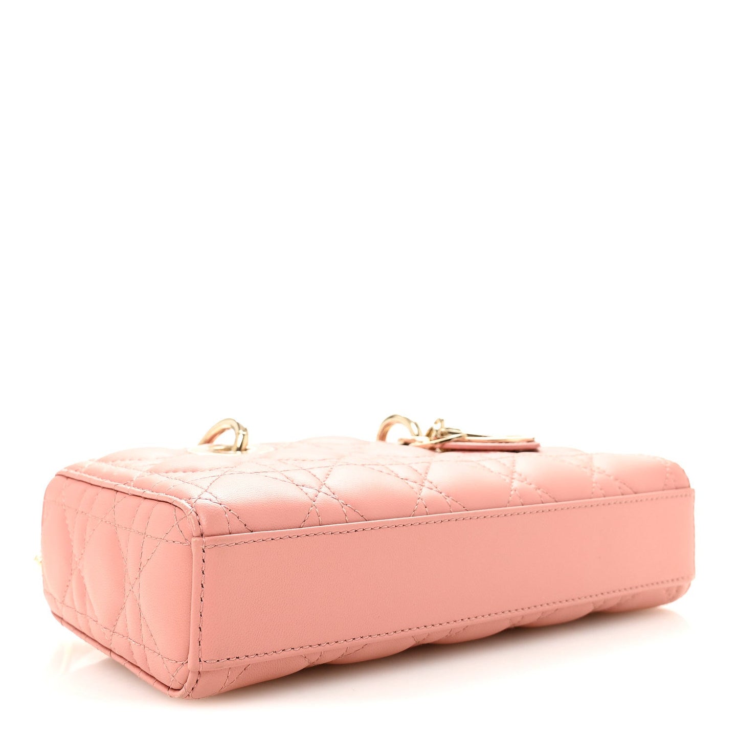 Lambskin Cannage Small Lady D-Joy Light Pink